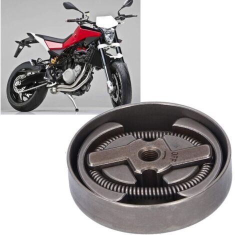 Ensemble de pignon de roulement de tambour d'embrayage scie à chaîne en fer Kit de tambour d'embrayage accessoire de tronçonneuse de jardin adapté pour pièces de rechange de tronçonneuse Husqvarna H13 (1/4)