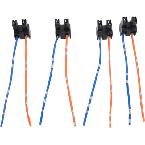 Faisceau de Câblage de Prise de Phare H7, 4 Pièces, Fil de Connecteur Femelle pour Ampoule Halogène H7 DC12-24V. (1/4)