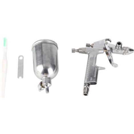 Pistolet Pulvérisateur, Buse Professionnelle 0,5 Mm 125 Ml Mini Pistolet Pulvérisateur Pneumatique pour Réparation de Peinture de Voiture, Apprêt, Vernis/couche de Finition et Retouche (1/4)