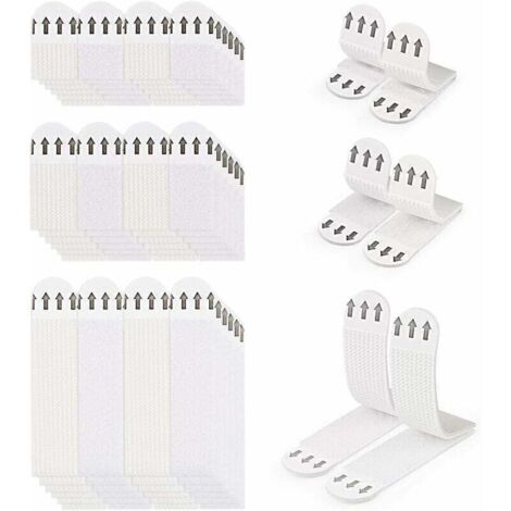 36 Paires (72 Bandes) Languettes Accroches Tableaux sans Percer Bandes de Suspension pour Photos Languettes Accroches Bandes AdhéSives Tableaux Fixation sans Dommage Bandes de Cadre Mural (1/4)