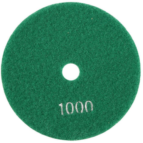 Tampons de Ponçage de 5 Pouces, Tampons de Polissage à Disque Abrasif de 125 Mm, Tampon de Polissage, pour Pierre pour Marbre pour Béton pour Granit (1000) (1/4)