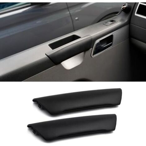 Lot de 2 poignées de porte pour VW T5 Transporter 2003-2010, , poignée de remplacement 7H0867171B T5 Transporter, couvercle de poignée de porte intérieure noir (1/4)