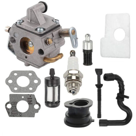 MS170 MS180 C1Q-S57A Carburateur Kit pour STIHL 017 018 MS 170 180 180C MS170 MS180 MS170C MS180C Tronçonneuse/Tondeuses à gazon avec (1/4)