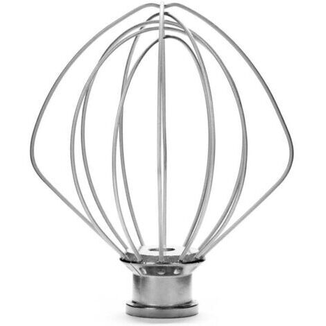 Fouet en acier inoxydable compatible avec robot de cuisine KitchenAid 5KSM5THWSS (K45WW) (1/4)