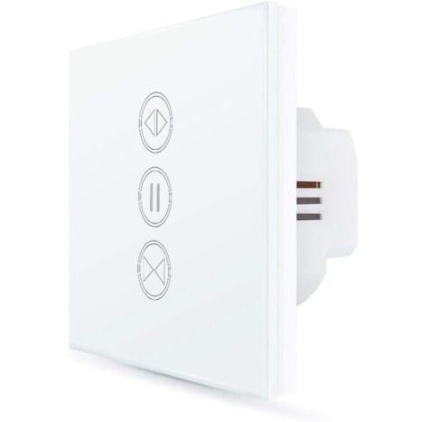 Interrupteur Volet Roulant Connecté, Ouverture Réglable, Commutateur Stores Rideau WiFi, Compatible avec Alexa Google Home pour Commande Vocale, Minuterie Intelligent Moteur Mural