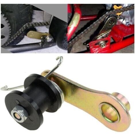 Rouleau tendeur de rechange avec spirng et rouleaux pour accessoires de moto pratiques Rouleau tendeur de chaîne de vélo (1/4)