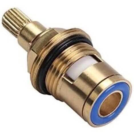Évier de cuisine Remplacement En Laiton En Céramique Robinet Valve Insert Glande Cartouche Quart De Tour Universel 1/2"Robinet Intérieur Robinet pour Salle De Bains Cuisine Robinet (bleu)-- (1/5)