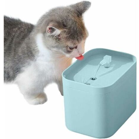 1.5L Silencieuse Fontaine à Eau pour Chats,Fontaine pour Chat Chien,Fontaine à Eau pour Chat avec Forme de Robinet,Filtrer Les Poils Divers Fontaine a Eau Chat Automatique, (1/5)