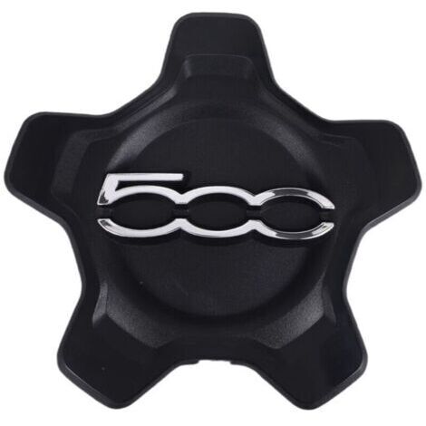 Couvercle de Capuchon Centre Roue Voiture pour 500X 2016-2022 6AN68LXHAA Cache-PoussièRe Accessoires Noir (1/4)