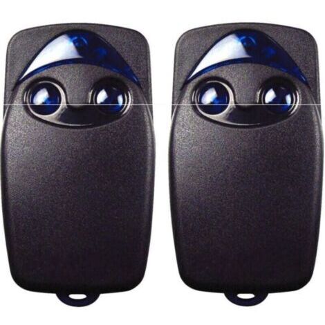 2 x télécommande de porte de garage électrique Flo2r-s 433,92 MHz à 2 boutons, compatible avec la télécommande de porte de garage Nice Remote (1/4)