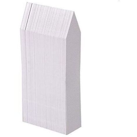 Étiquettes de jardin en plastique blanc , 100 pièces, 10 x 2 cm (1/4)
