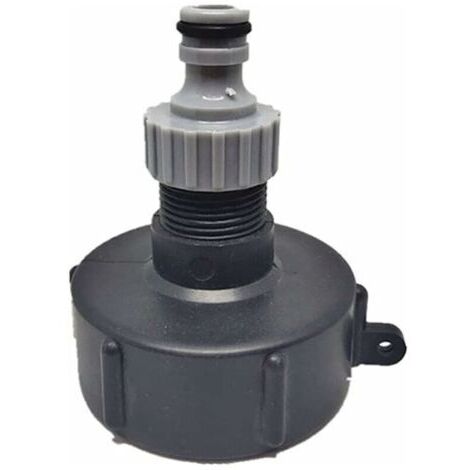 Mamelon Raccord Rapide pour Cuve 1000 L, S60X6 IBC Raccord Robinet Multitanks Raccord, Connecteur De Tuyau pour Adaptateur De Réservoir IBC (Sortie en Plastique ,3/4 ') (1/3)