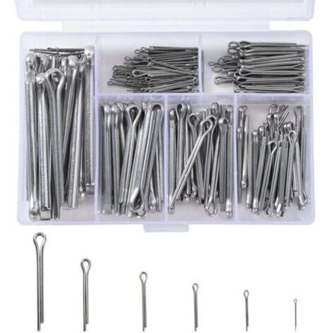 230 Pièces Goupilles Fendues en Acier Inoxydable M1 M2 M2.5 M3 M4 M5 Goupille de Retenue Assortiment Kit avec Boîte de Rangement (1/4)
