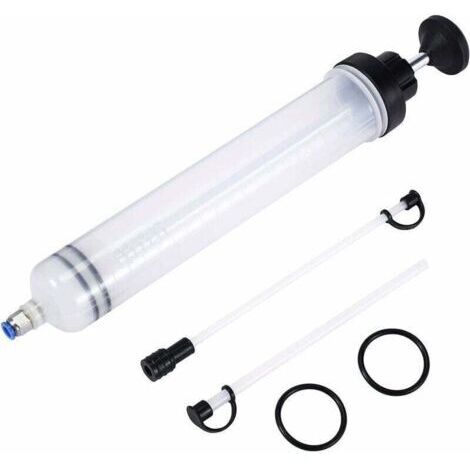 Seringue a Huile,Huile Aspiration Seringue-500CC Pompe de Transfert,Pompe D'aspiration D'huile, Huile pour Engrenages Et Extracteur De Liquide De Frein et d'antigel-Outil de Transfert de Pompe (1/4)