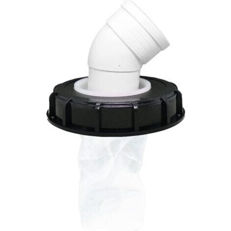 Filtre à Couvercle IBC, Bouchon de Réservoir IBC Lavable en Nylon avec Couvercle, Accessoire de Réservoir IBC avec Filtre en Filet pour 163 mm Réservoir Eau de Pluie (163mm 45°) (1/4)