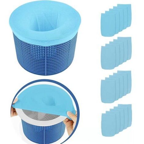 20 Pièces Chaussettes de Skimmer de Piscine Réutilisable et Super Élastique pour Panier de Pompe Piscine Spa (1/5)