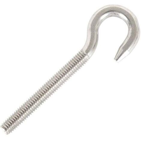 M5 Hook Bolt Screw Ring Hook Stainless Steel Hanging Items Screw Hooks for Hanging Chandelier Craft 10pcs (1/4)