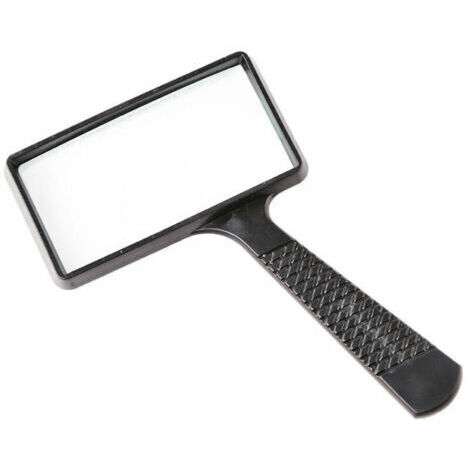 Loupe portable 10X, loupe rectangulaire, lentille en verre résistant aux rayures pour la lecture, les loisirs, la réparation, l'observation pour les personnes âgées (1/4)