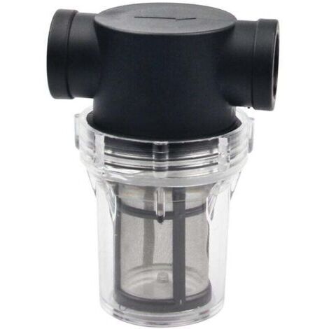 Pipeline Filtre de pompe à eau 1" avec tamis en acier inoxydable 100 mailles, filtre en maille en ligne pour arrosage du jardin (1/4)