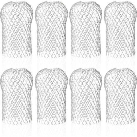 Lot de 8 Crapaudine de Gouttière en , Filtres de Gouttière Flexible et Durable pour Maison Avant-toit Tuyau de Descente contre les Feuilles (1/4)