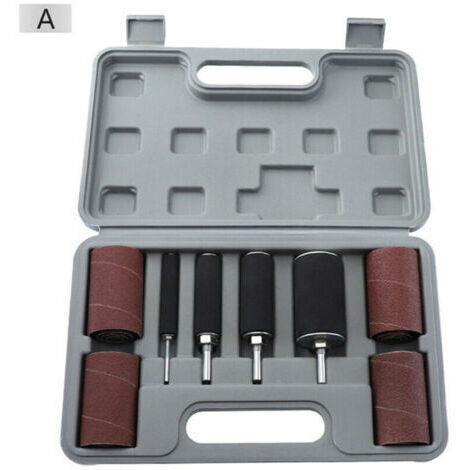 Kit de tambour de ponçage pour divers manchons de travail du bois et tambour en caoutchouc (1/2)