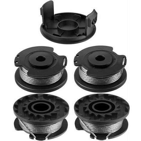 Lot de bobines de fil de rechange F016800569 pour débroussailleuse Bosch EasyGrassCut, bobine de rechange coupe-bordures F016800385 compatible avec ART 23SL et ART 26SL (4 pièces + 1 p (1/5)