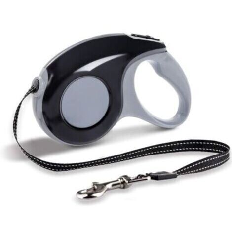Laisses Rétractables pour Chiens,Laisse Chat,Corde de Traction télescopique, Laisse Enrouleur pour Petit Chat chien5M, Maximum 15kg (Noir) (1/5)