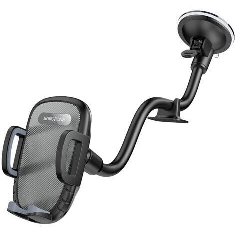 Support téléphone voiture ventouse Rotation 360° Fixation gel pour pare-brise Compatible smartphones et GPS (1/4)