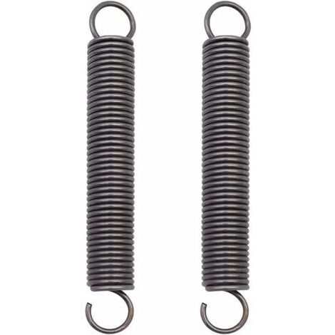 2 Pièces Ressort de Traction Acier Ressort Comprimé étendu Ressorts à Double Crochet - 2x18x150mm (1/4)