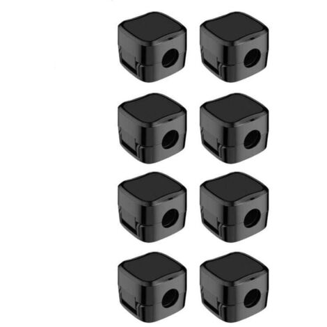 8Pcs Organisateur Câble Magnetique avec Auto-adhésifs, Clips Rangement de Câble, pour Câble Chargement USB, Câbles D'alimentation, pour Maison, Bureau (Noir) (1/4)