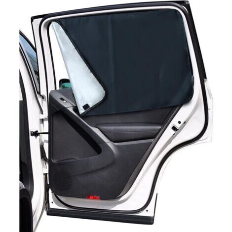 Pare-soleil de voiture, rideau pare-soleil de voiture pour bébé avec aimants, réfléchit et absorbe les UV et la lumière du soleil, lunette latérale arrière, lot de 2 (1/5)