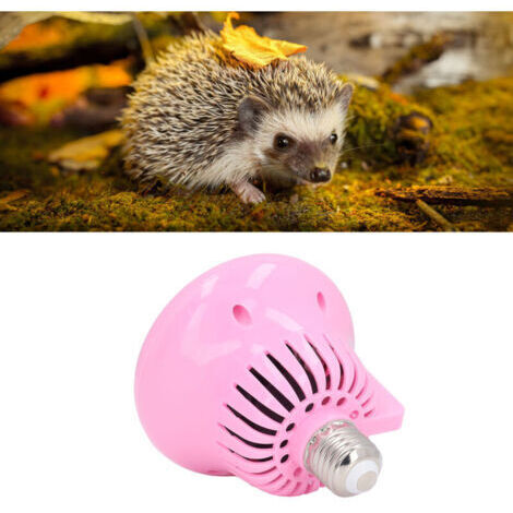 Lampe chauffante pour poulailler E27, température réglable, protection contre les surcharges, lampe chauffante pour animaux de compagnie, canards, volailles, Reptiles barbus, rose (1/5)