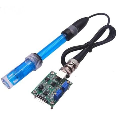 Sonde pH BNC pour analyse de l'eau de piscine Plage de pH 0-14 Câble 300 cm Connecteur BNC pour testeur pH