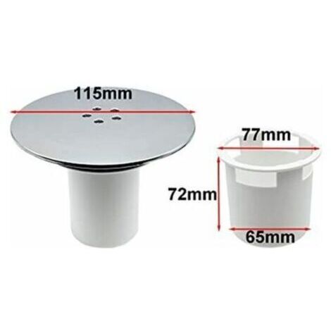 Bonde Douche, Bonde de Douche 90 mm/115mm, Remplacement de Couvercle de Siphon Douche (1/4)