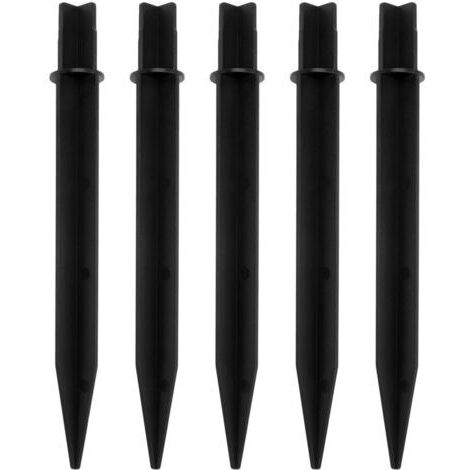 Lot de 10 lampes solaires en plastique Énergie solaire Installation rapide pour éclairage jardin et allées Résistantes aux intempéries (1/4)