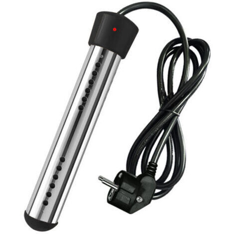 Chauffe-eau électrique 3000W Résistance à immersion pour piscines et seaux Acier inoxydable Chauffage rapide 19L en quelques minutes