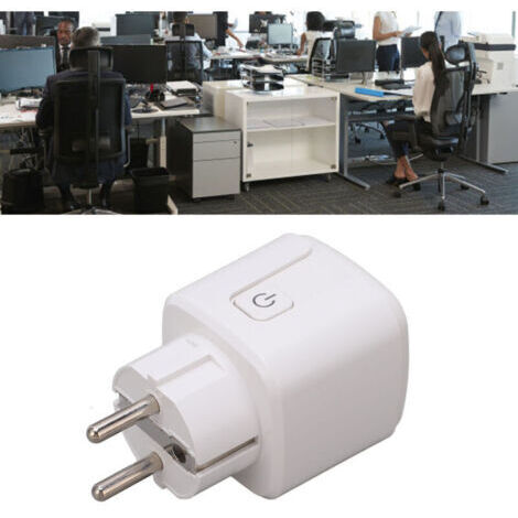 Prise intelligente WIFI multifonctionnelle avec minuterie et contrôle par application, prise intelligente pour chambre à coucher et bureau, AC100-240 V-- (1/5)