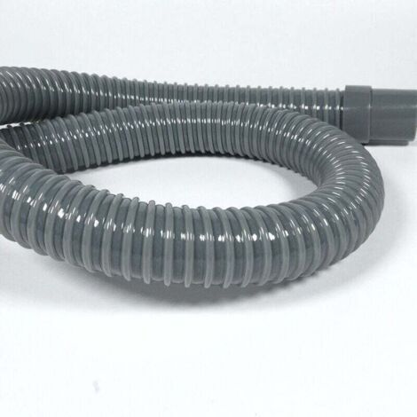 Flexible drain hose 90° - 45 x 32 mm for connecting the faucet fitting - Made of recyclable recycled plastic - Grey (1/4)
