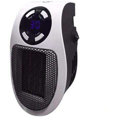 Chauffage électrique portable Mini ventilateur de chauffage de bureau en céramique PTC avec système thermostatique pour bureau à domicile 1pc prise UE avec télécommande (1/3)