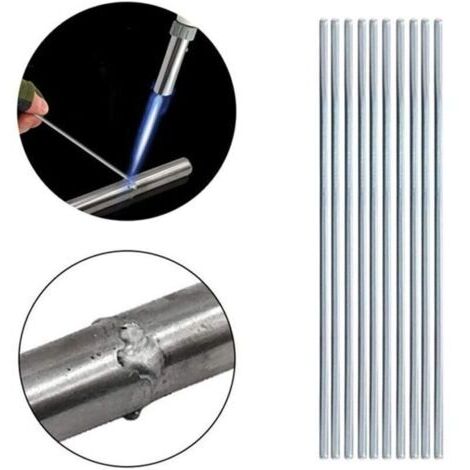 Fil de soudure en aluminium basse température , fil de soudure durable pour réparation, sans poudre à souder requise Lot de 10, 2,0 mm, 50 cm (1/4)