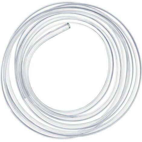 Tuyau de pression transparent  de 3 mètres, tuyau en PVC 10 x 12 mm (1/4)