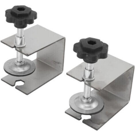 2 pièces pince de fixation d'installation avant de tiroir professionnel facile réglage Clips de montage avant de tiroir pour le travail du bois (1/4)