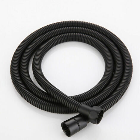 Flexible de Douche 1.5M Noir Mat, Tuyau de Douche Universel en Acier Inoxydable Cable de Douche, Anti-Explosion et Anti-Torsion (1/5)