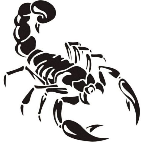 Car Stickers,Vinyl Stickers for Cars,Car Decals,3D Scorpion Pattern,Cool Car Decal,Paste,Decoration,Ornament (1/4)