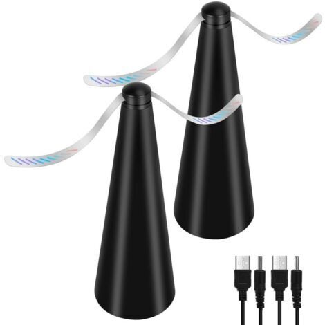 Lot de 2 ventilateurs anti-mouches, anti-moustiques sans produits chimiques, éloigne les mouches et les insectes des aliments, pour le camping, la salle à manger, le jardin (1/5)