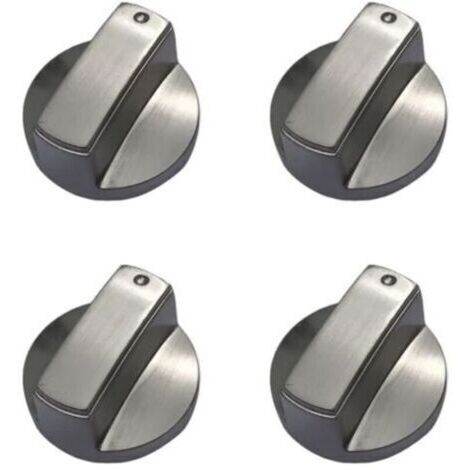 Lot de 4 boutons de cuisinière à gaz universels en métal pour cuisinière à gaz - 6 mm (1/5)