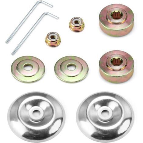 Tête de débroussailleuse 10 pièces Plaque de poussée et couvercle de protection Matériaux durables pour tondeuses à gazon - 0XBIT (1/4)