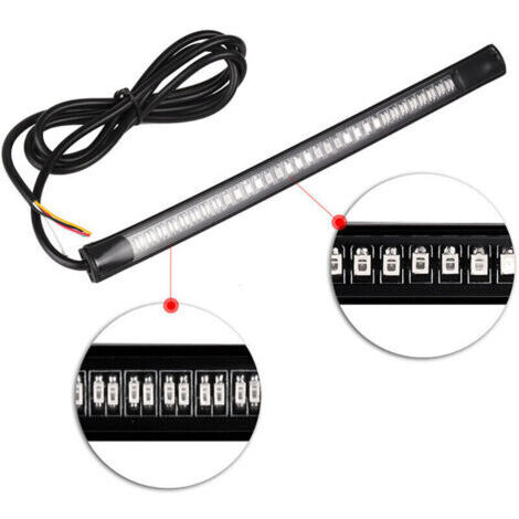 1pcs, 48 Feux Stop Led pour Moto Voiture Vélo Feux Clignotant Bande de Lumière 12V (1/4)