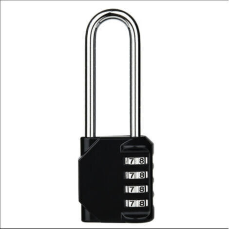 Cadenas à combinaison robuste - Cadenas résistant aux intempéries, verrou réinitialisable, anse de 2,5 pouces en alliage de zinc à 4 chiffres (1/5)