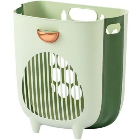Panier à linge pliant salle de bain mural vêtements sales panier de rangement sac de ménage organisateur de salle de bain (1/4)